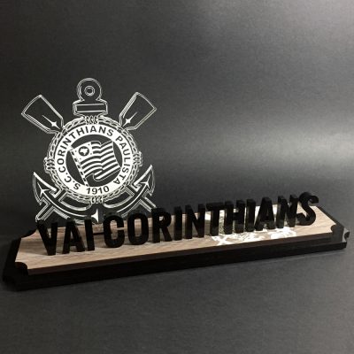 Placa Vai Corinthians | TOPTROFÉUS